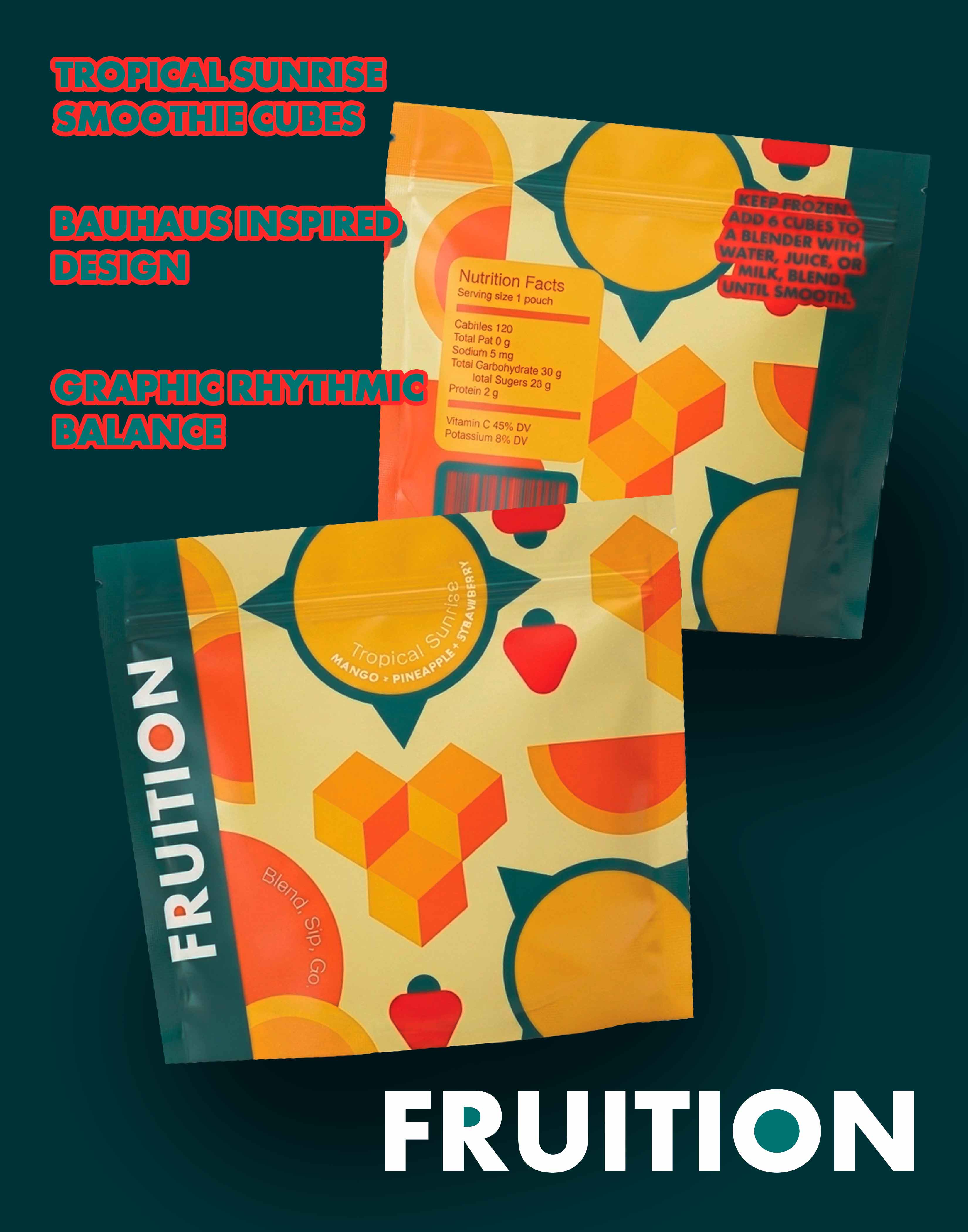 Fruition Smoothie Cubes brand concept