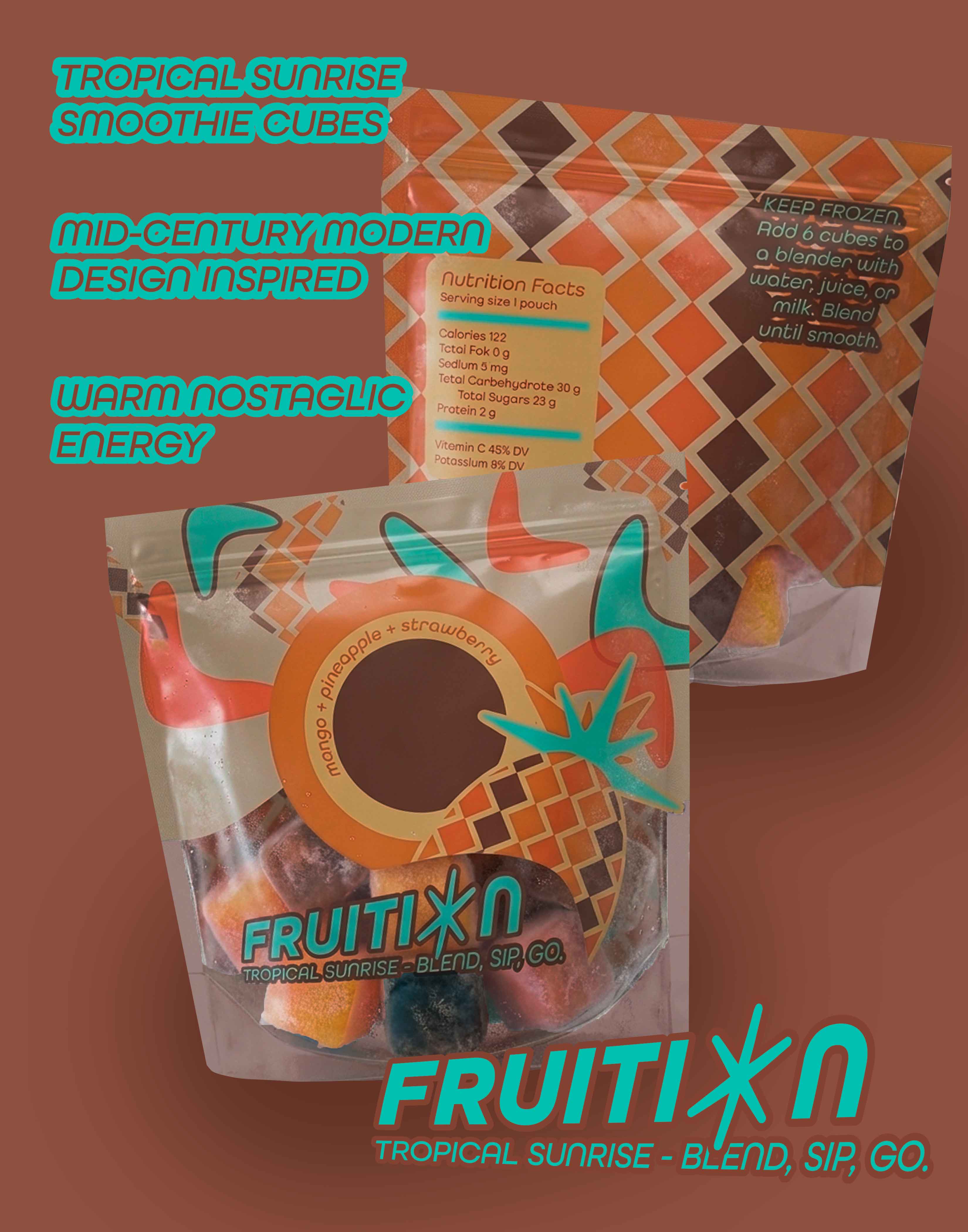 Fruition Smoothie Cubes brand concept